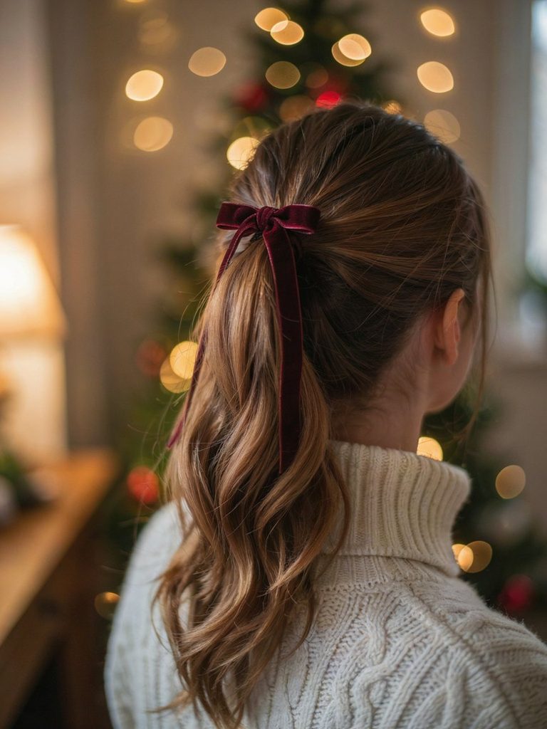 The Velvet Ribbon Half-Up