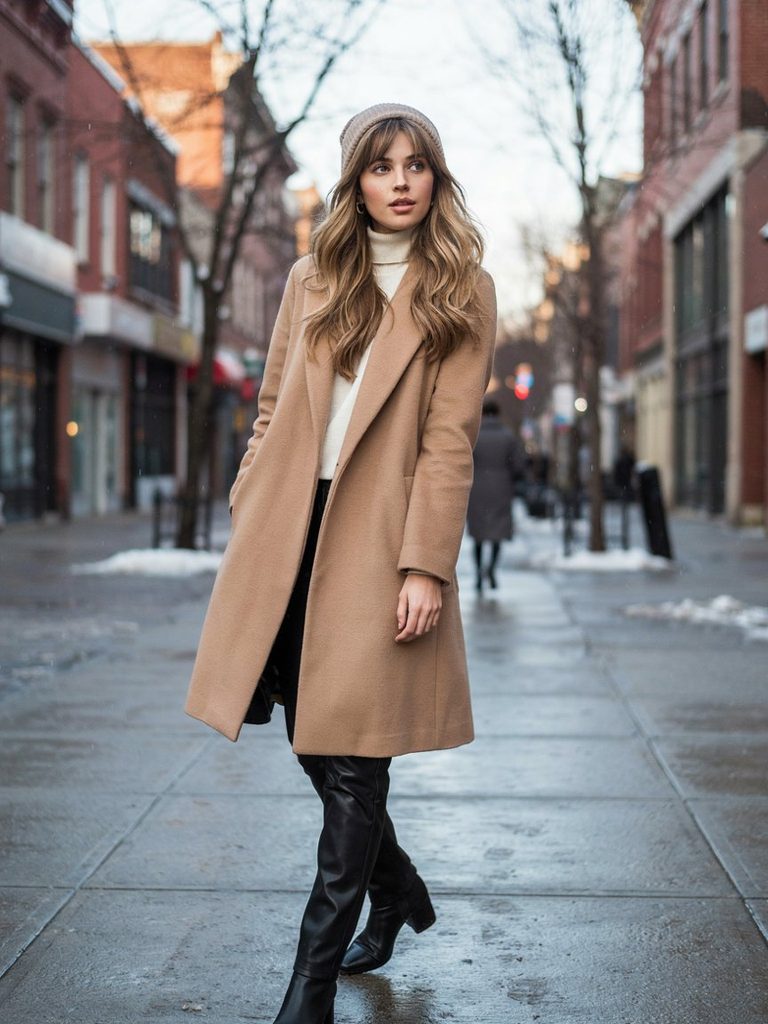 The Beanie-Proof Blowout with Curtain Bangs